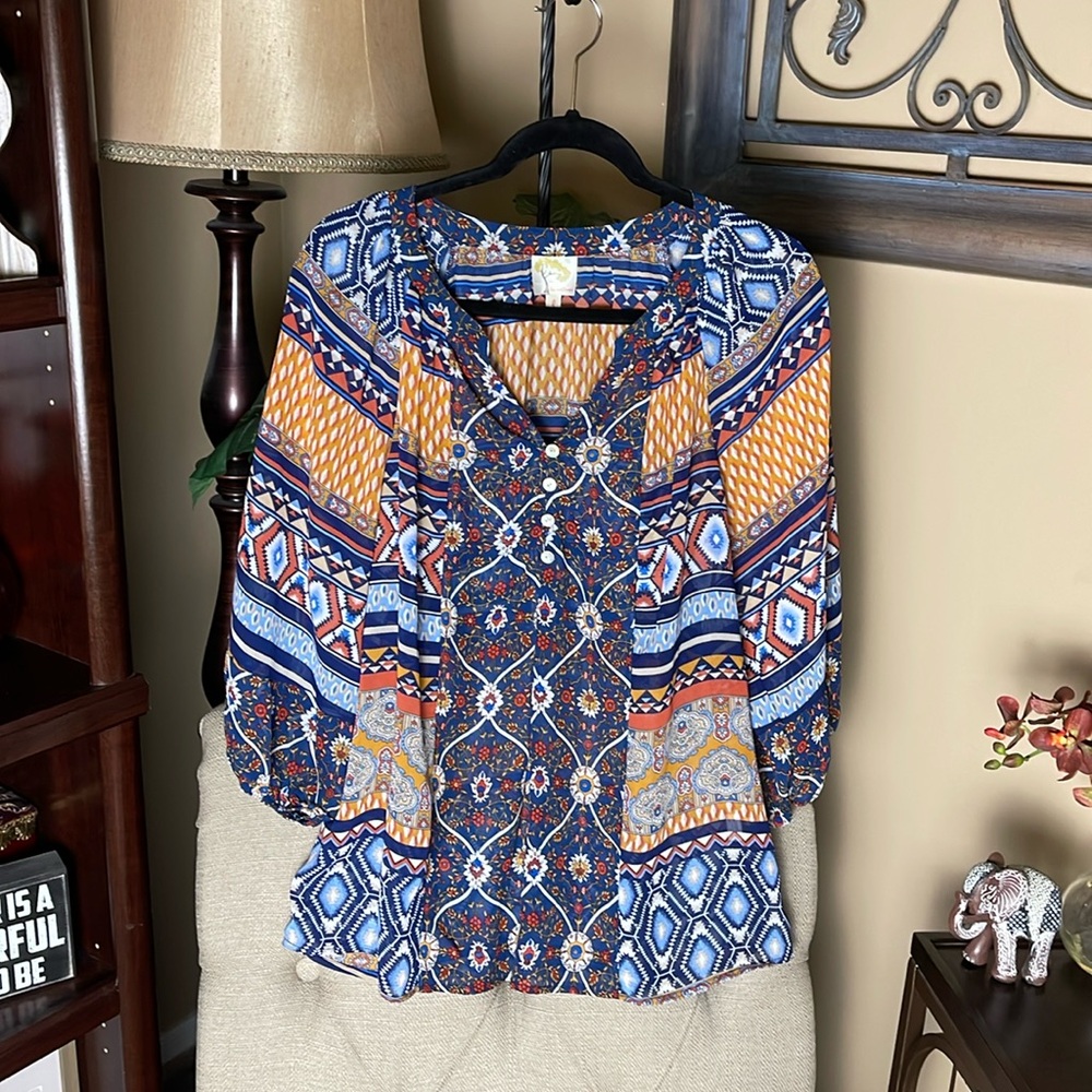 Fig and Flower blouse.